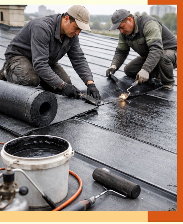 Гидроизоляция фальцевой кровли в Кунгуре от 7692 руб. под ключ | ТепломастерКнг