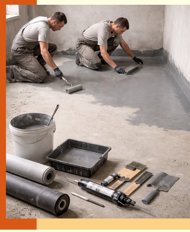 Гидроизоляция пола в Кунгуре — надежная защита от влаги и протечек