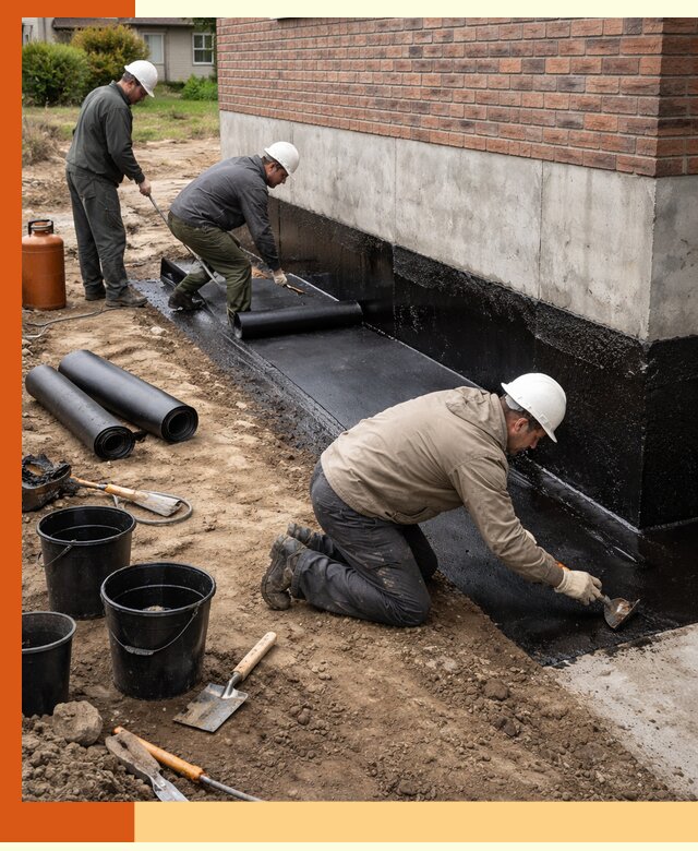 Гидроизоляция фундамента в Кунгуре: надежная защита строений