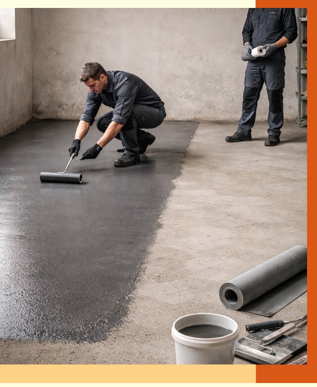 Гидроизоляция гаражного пола в Кунгуре от 3590 руб./м² — ТепломастерКнг профессионально