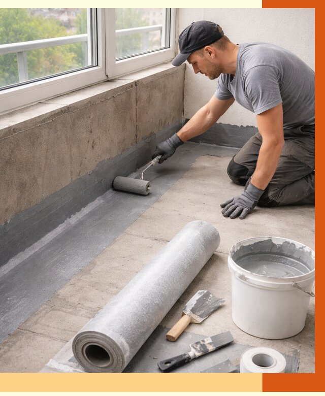 Профессиональная гидроизоляция балкона в Кунгуре от 4308 руб. | ТепломастерКнг