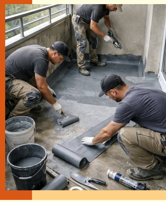 Гидроизоляция балкона в Кунгуре: надежная защита от протечек