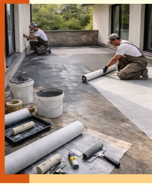 Гидроизоляция террасы в Кунгуре — надежная защита от влаги и протечек