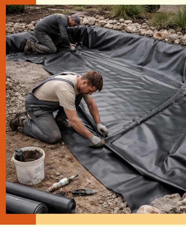 Гидроизоляция пруда в Кунгуре: надежная защита и герметизация