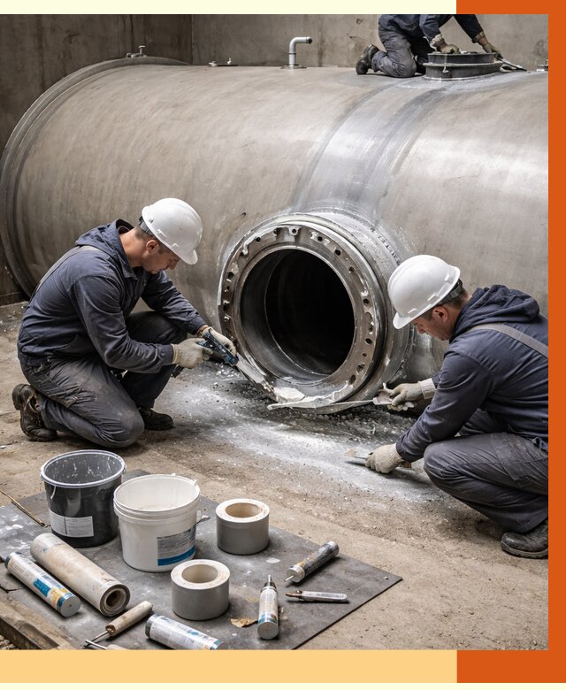 Гидроизоляция резервуара с топливом в Кунгуре от 76920 руб. под ключ | ТепломастерКнг