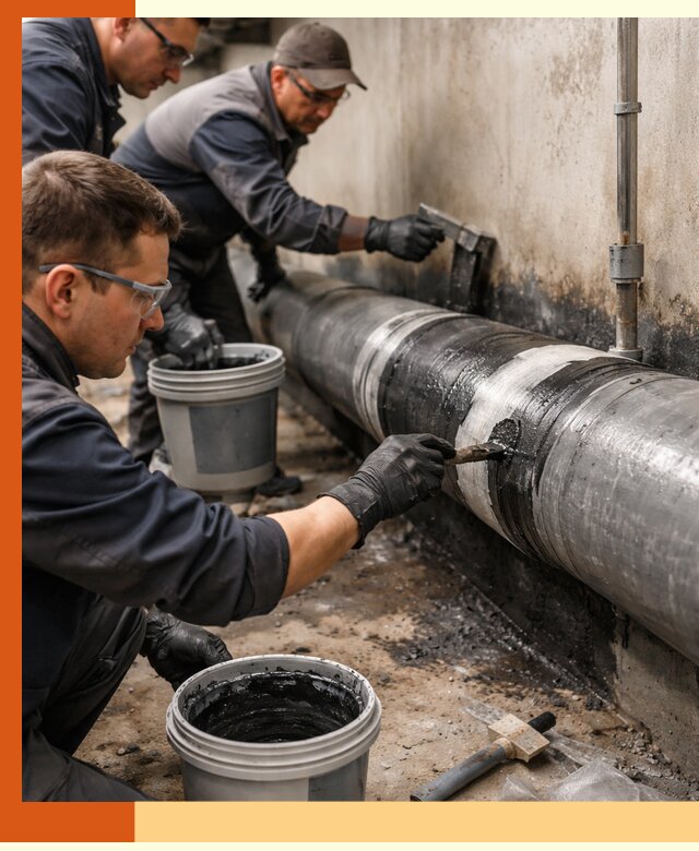 Гидроизоляция труб в Кунгуре — защита и герметизация коммуникаций