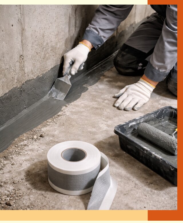 Гидроизоляция швов и герметизация стыков в Кунгуре от 1282 руб. | ТепломастерКнг