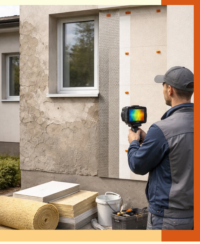 Тепловизионное обследование фасада в Кунгуре от 4615 руб. под ключ | ТепломастерКнг